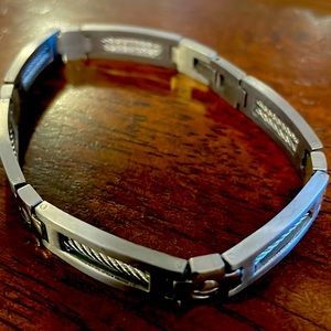 New unisex stainless steel bracelet 8.5 inch
